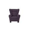 Kreslo ušiak CHANDLER, fialová - hnedá/fialová, Design, drevo/kompozitné drevo (95/109/97cm) - Ondega