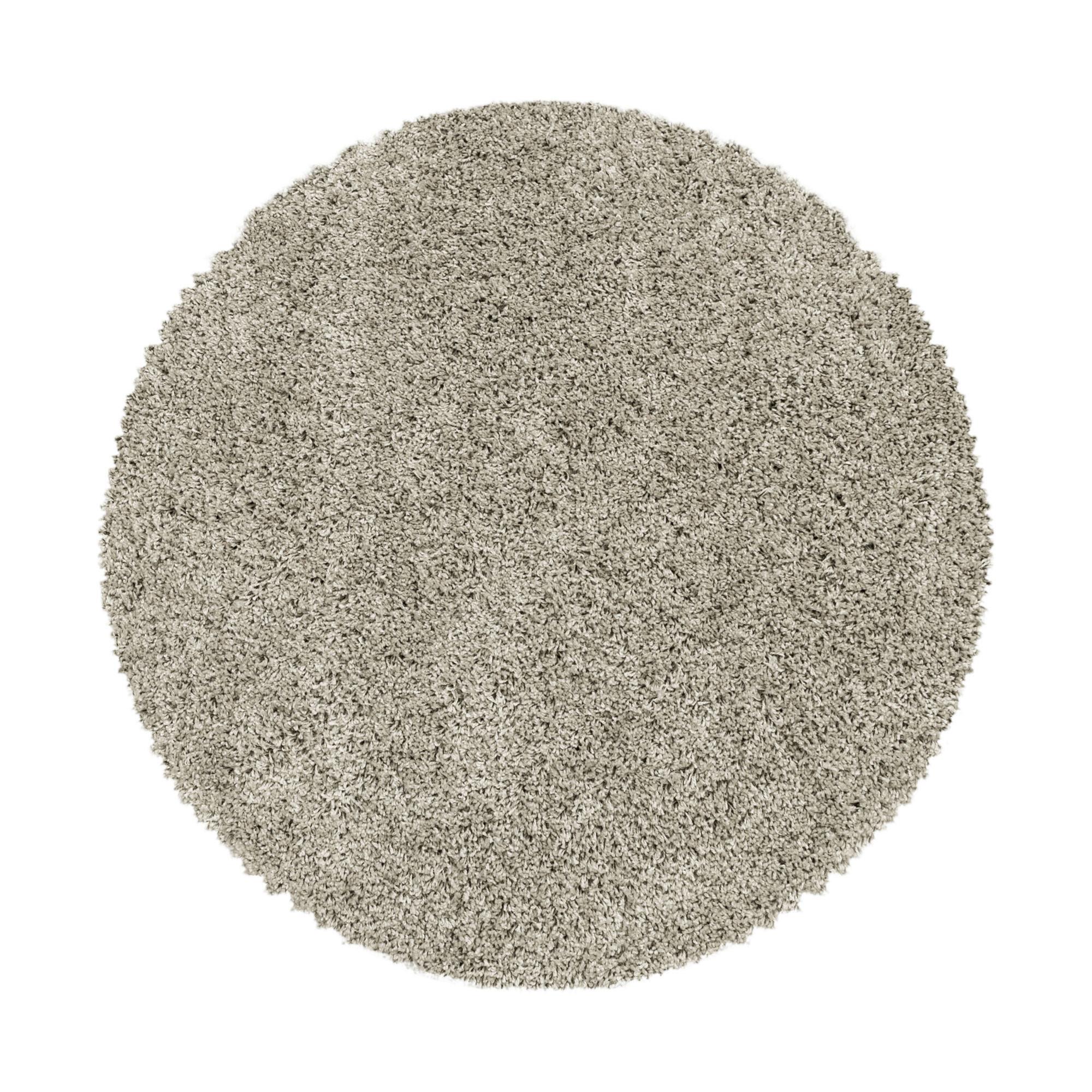 Hochflor Teppich Naturfarben Naturfaser Sydney Ø 80 Cm - Naturfarben, Basics, Textil (80cm)