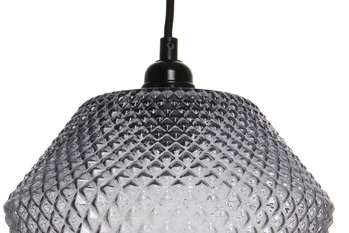 Hängeleuchte Hängelampe Nomi - Grau, Trend, Glas (22/27/22cm) - Kayoom