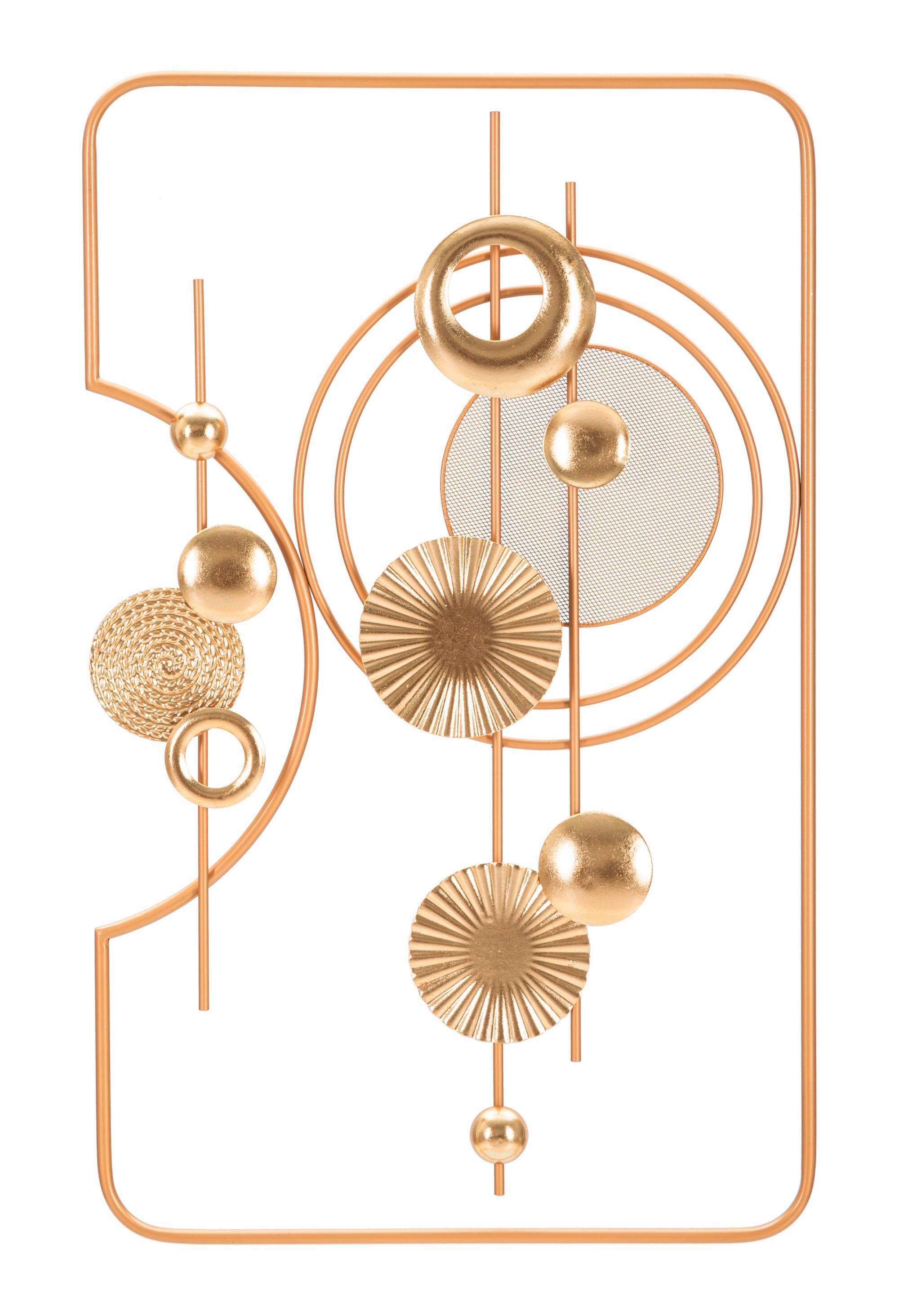 Wanddeko Goldy Goldfarben B: 49,5 Cm - Goldfarben, Basics, Metall (49.5/80/3.8cm)