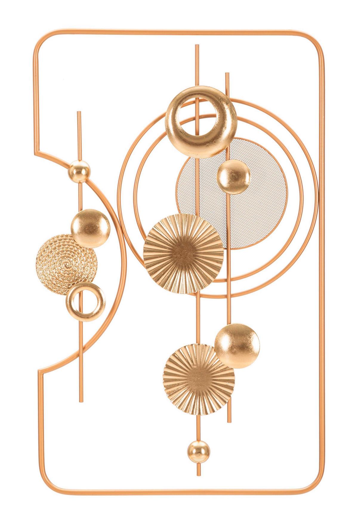 Wanddeko Goldy Goldfarben B: 49,5 Cm - Goldfarben, Basics, Metall (49.5/80/3.8cm)