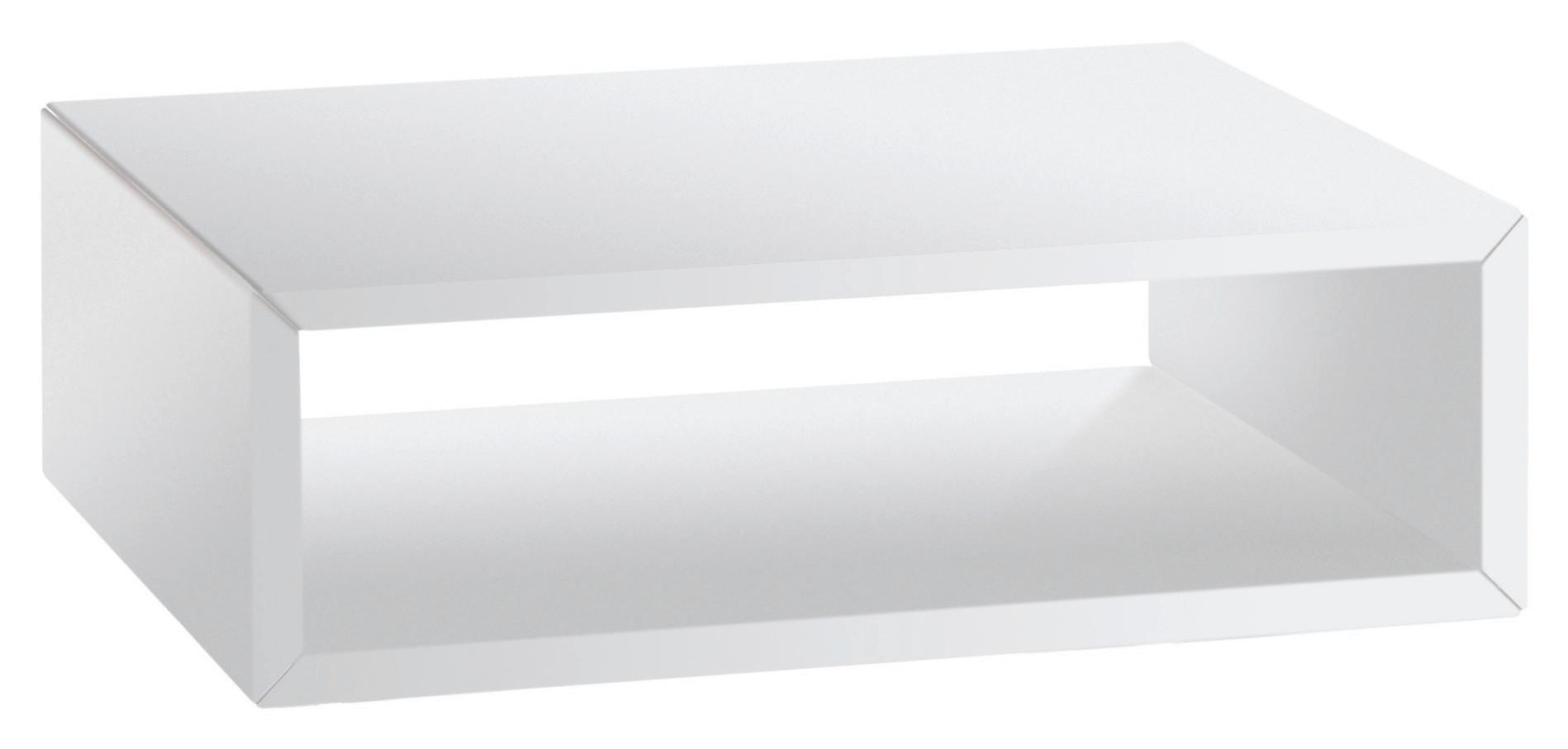 Nachttisch Akai, Weiß B: 50 Cm - Weiß, Design, Holz (50/16/41cm) - Hasena