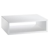 Nachttisch Akai, Weiß B: 50 Cm - Weiß, Design, Holz (50/16/41cm) - Hasena