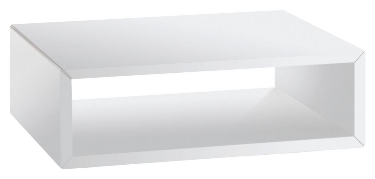 Nachttisch Akai, Weiß B: 50 Cm - Weiß, Design, Holz (50/16/41cm) - Hasena