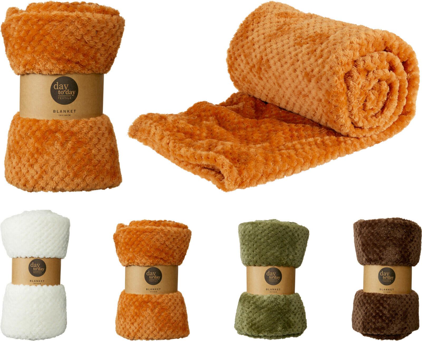 Takaró Kb. 130/160cm - krémszínű/sötétbarna, Basics, textil (130/160cm)