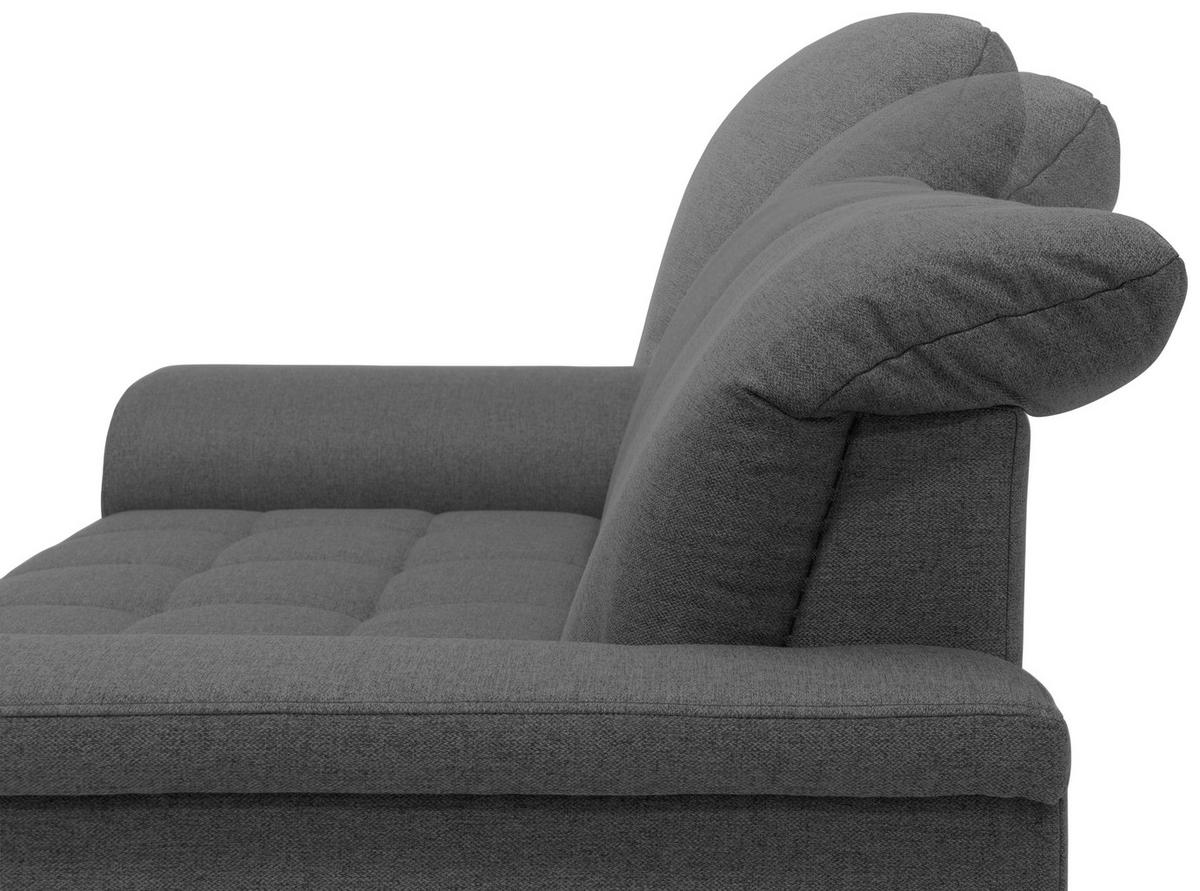 2-sitzer-sofa Kopfteil Verstellbar Franzi Grau - Chromfarben/Grau, KONVENTIONELL, Textil (190/81/105cm) - MID.YOU