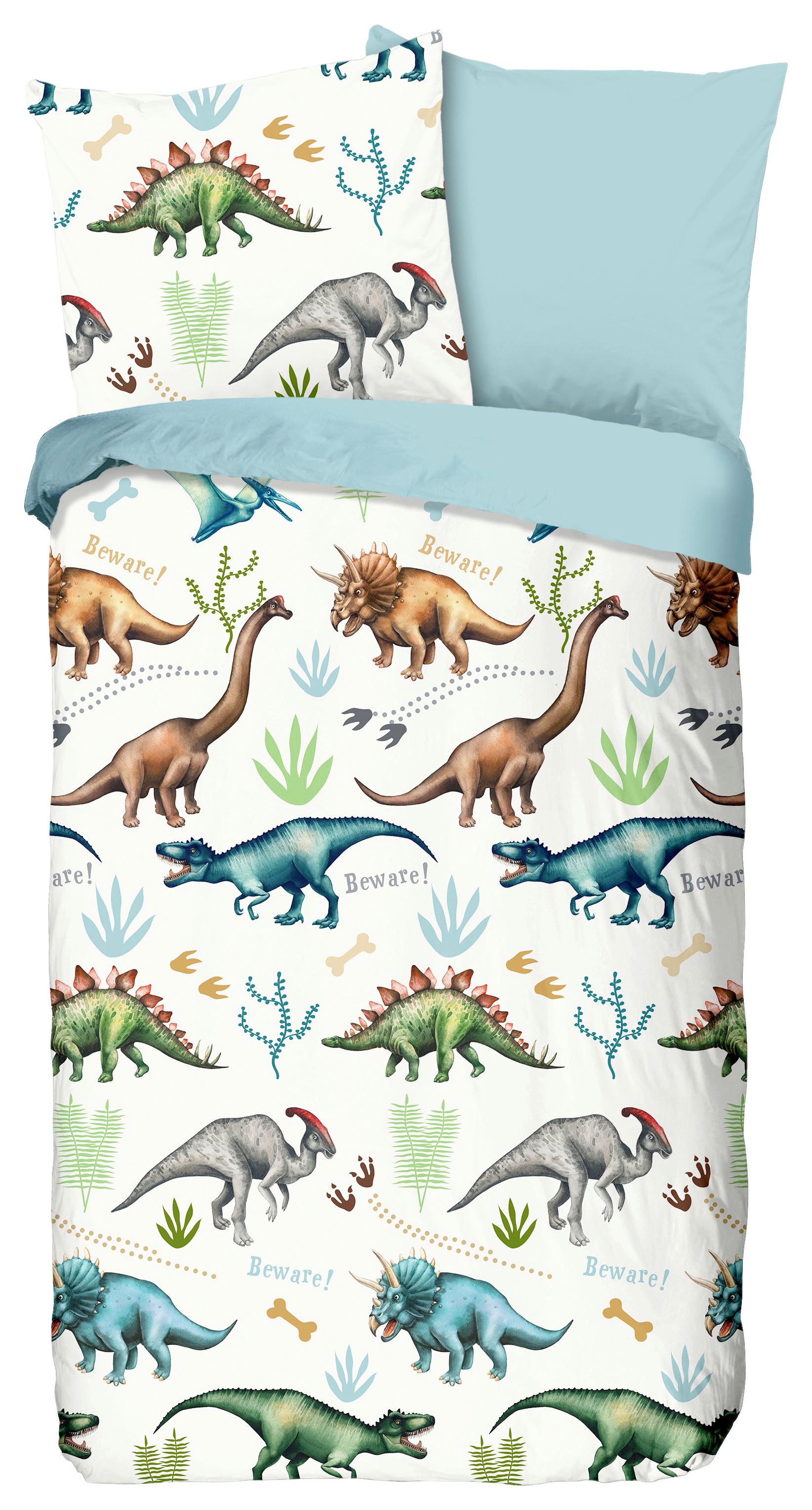 Kinderbettwäsche Dino Multicolor 135x200 cm - Multicolor, Design, Textil (135/200cm)