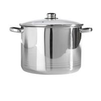 Hrniec Paula, 11,4l - číra/farba ušľachtilej ocele, Konventionell, kov/sklo (28/20cm) - Mömax