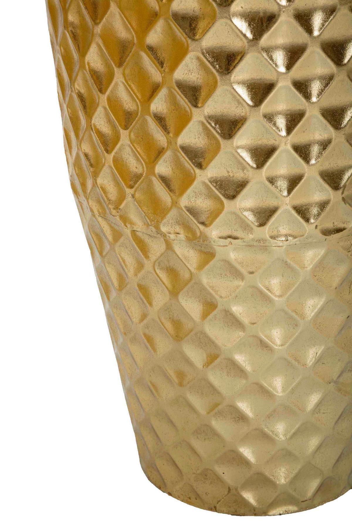 Vase Glotty Set 3 Pcs Goldfarben B: 48 cm - Goldfarben, Basics, Metall (48/110/48cm)