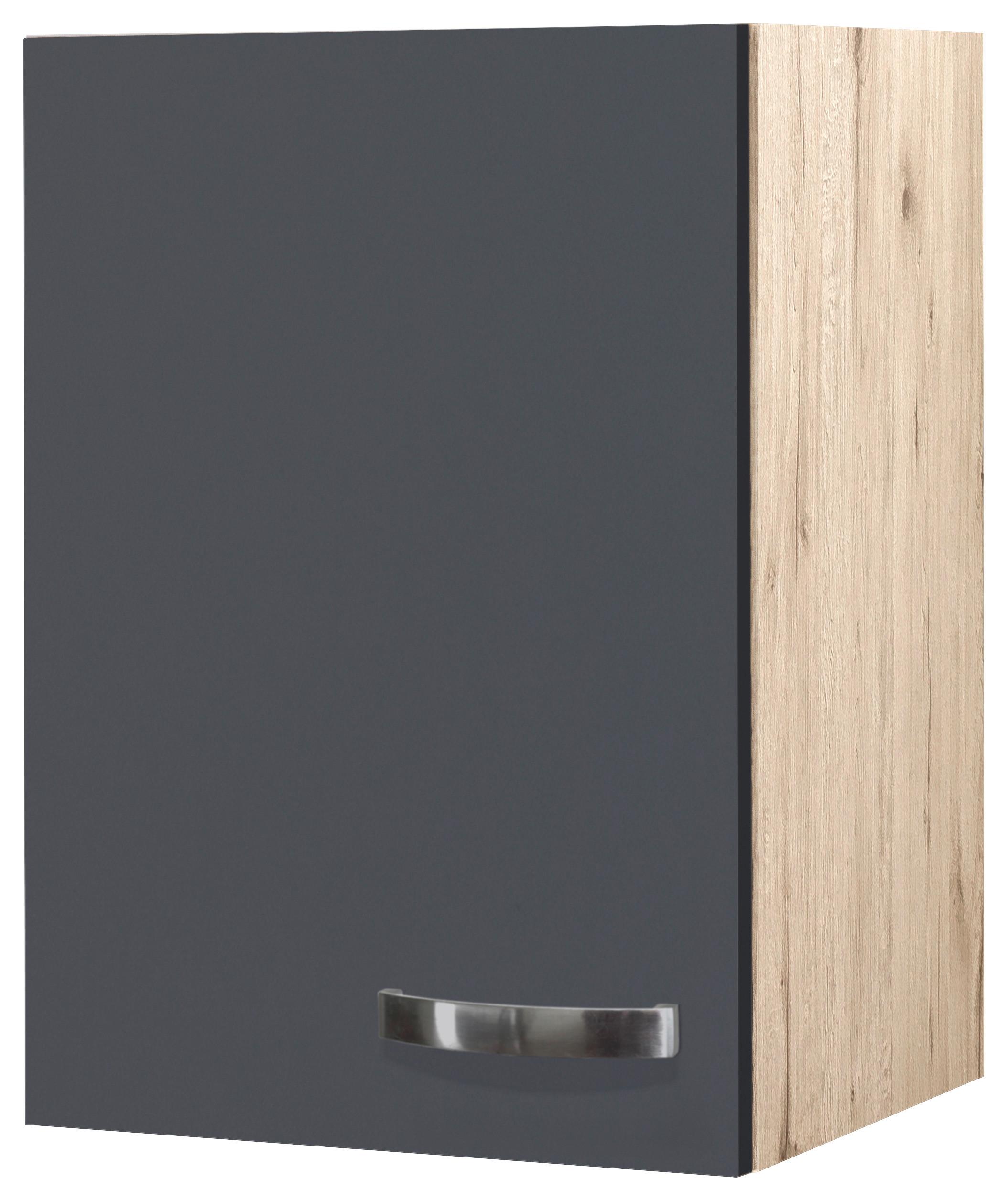 Küchenoberschrank Shadow 40 Cm Grau/eiche Dekor 1 Drehtür