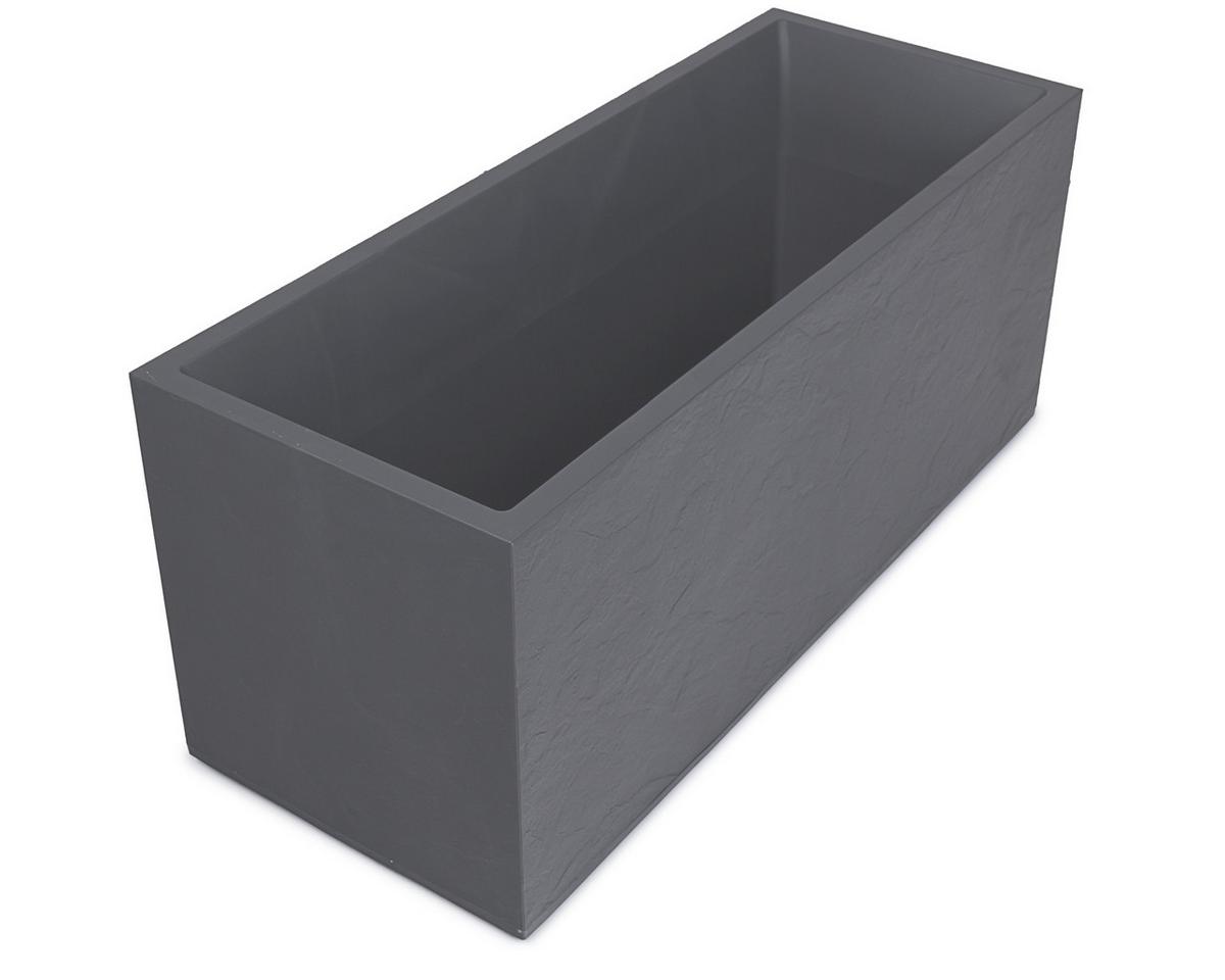 Blumenkasten Kunststoff Grau Wetter-/ Und Uv-Beständig - Grau, Basics, Kunststoff (100/43/40cm)