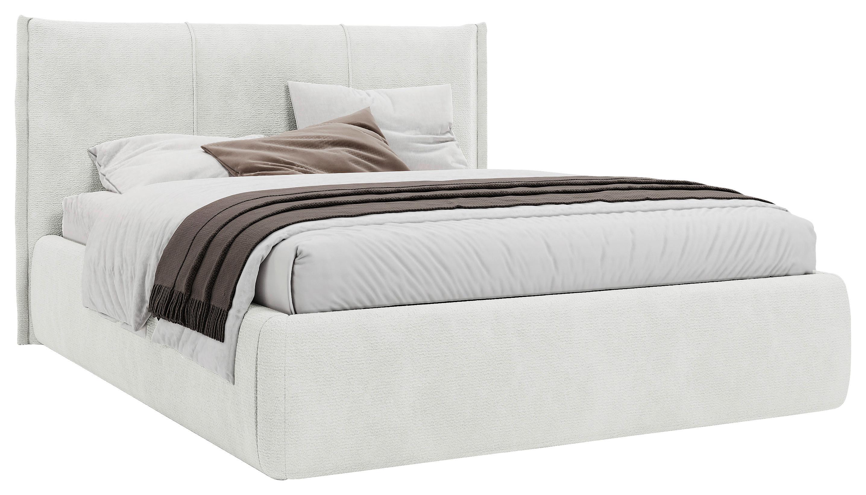 Polsterbett Beli Creme Lf: 140x200 Cm - Creme/Schwarz, MODERN, Holz/Holzwerkstoff (140/200cm) - MID.YOU