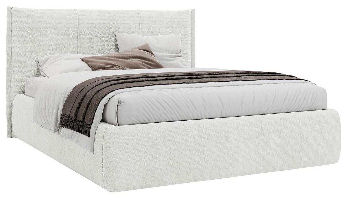 Polsterbett Beli Creme Lf: 180x200 Cm - Creme/Schwarz, MODERN, Holz/Holzwerkstoff (180/200cm) - MID.YOU