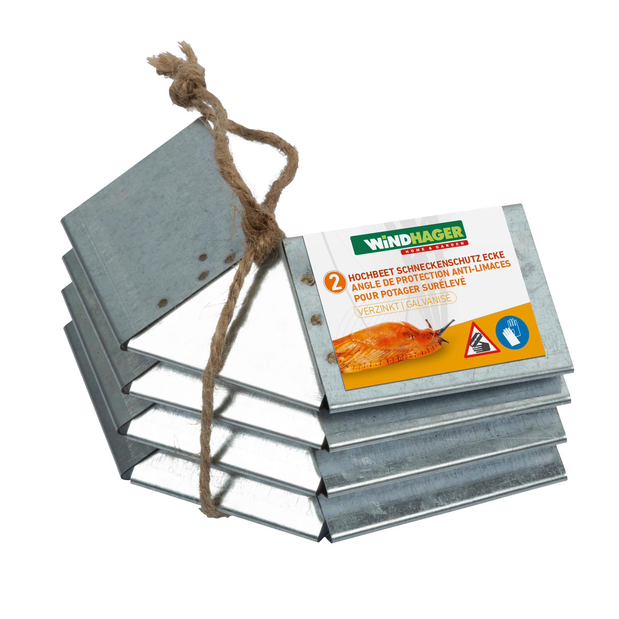 Schneckenschutz 02448 Schneckenschutz Ecke - Hellgrau, Basics, Metall (14/14/9cm) - Windhager