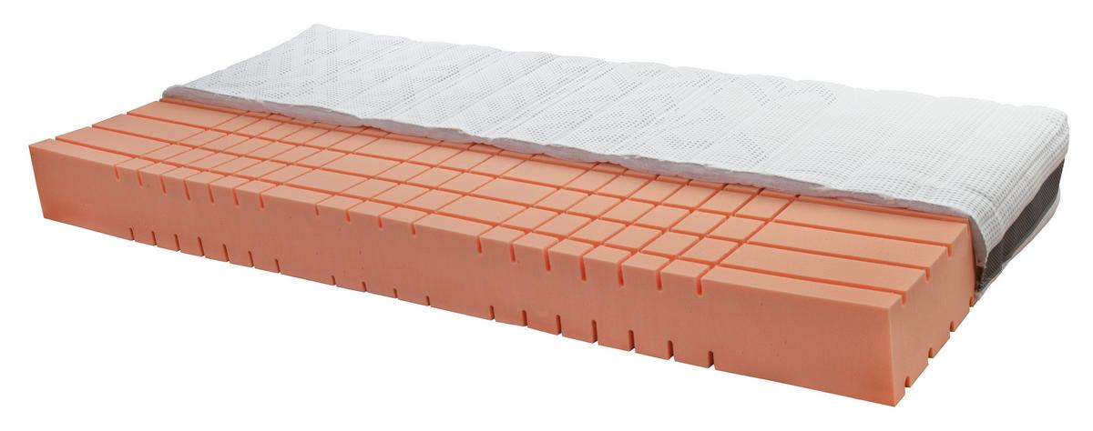 Gelschaummatratze Nashville 90x200 Cm H3 H: 20 Cm - Weiß, Textil (90/200cm) - Sembella