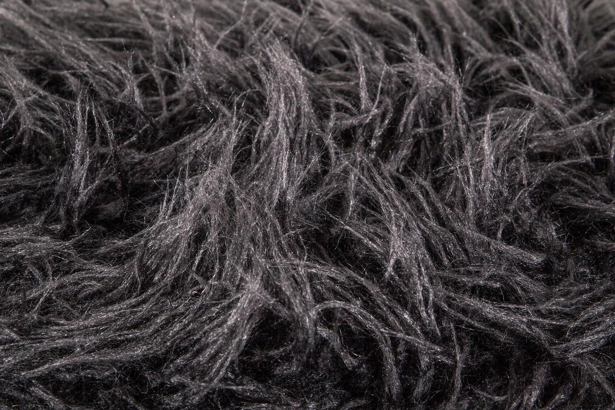 Hocker Laika, Schwarz B: 41 cm - Transparent/Schwarz, Design, Textil (41/46/41cm) - Kayoom