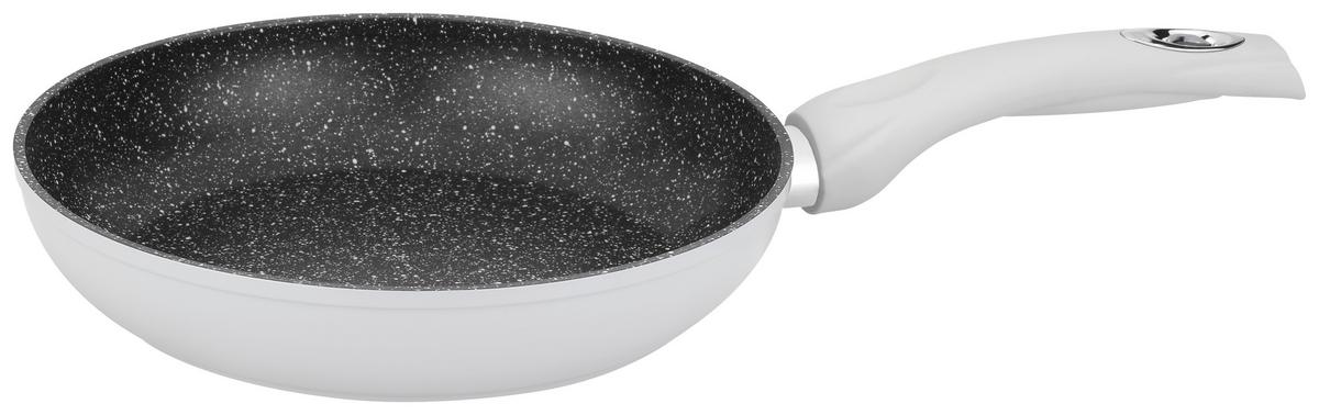 Bratpfanne Manuela Dxh: Ca. 24x4,9 Cm Aluminium - Schwarz/Weiß, KONVENTIONELL, Metall (24/4,9cm) - James Wood