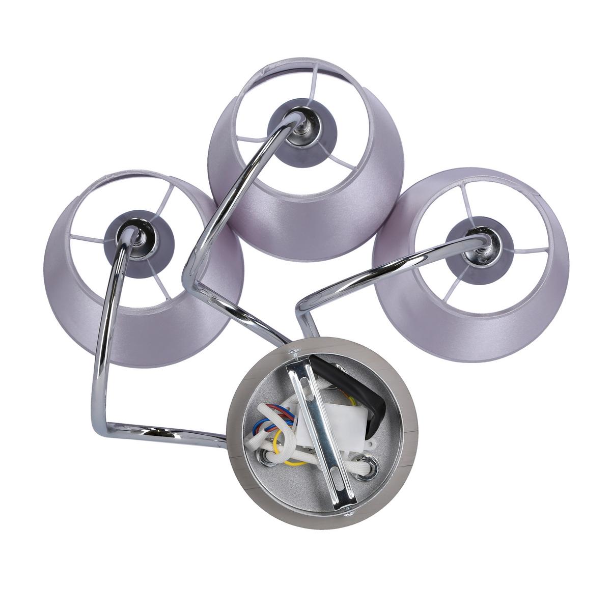 Deckenleuchte 33-70746 Luk - Chromfarben, KONVENTIONELL, Kunststoff/Metall (60/60/36cm)