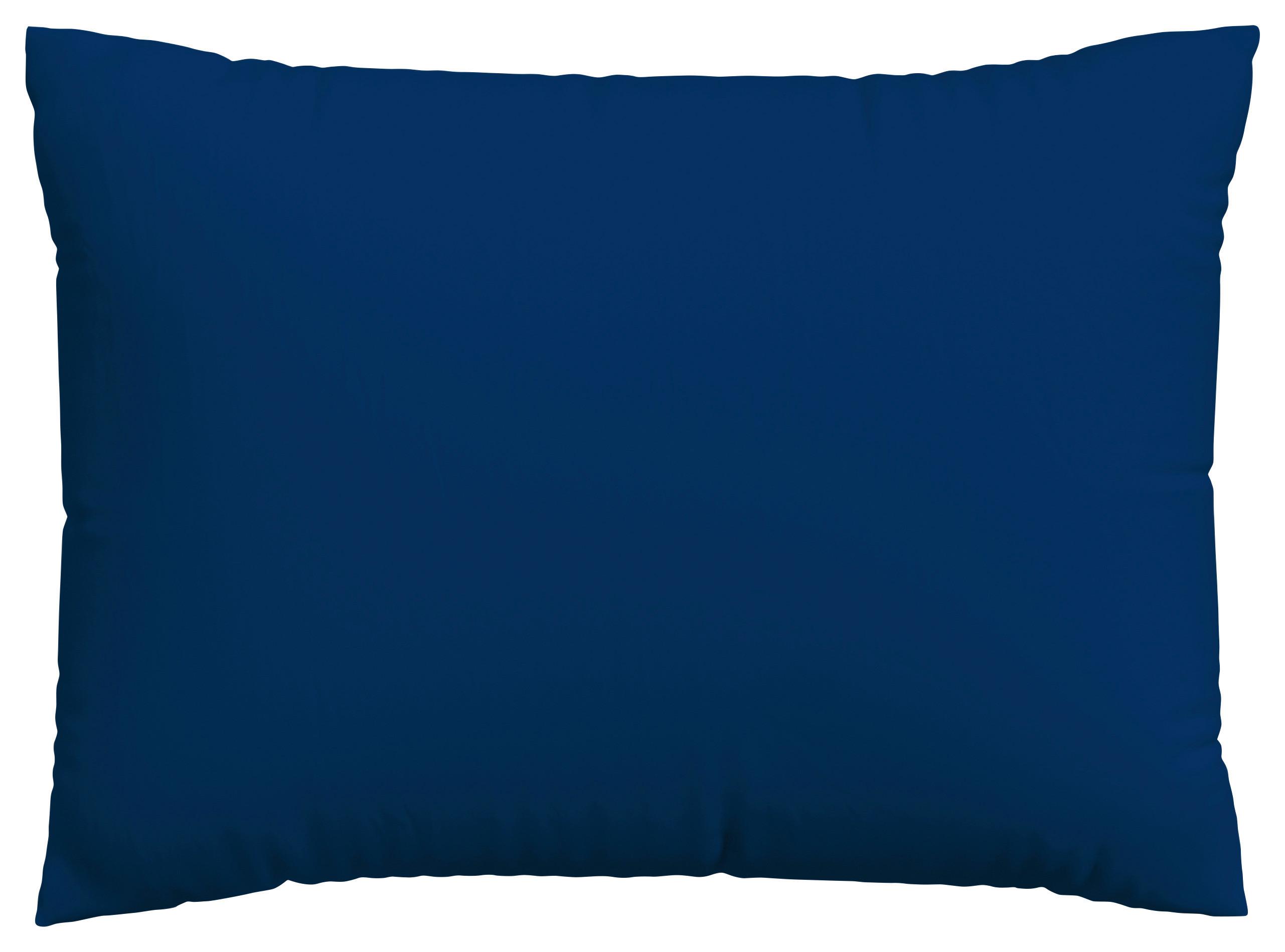 Kissenbezug Knitted 70x90 cm Jersey Dunkelblau - Dunkelblau, Basics, Textil (70/90cm) - Schlafgut