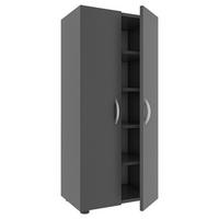 Schuhschrank Ulas Anthrazit B: 49 Cm - Anthrazit/Grau, MODERN, Holzwerkstoff (49/108/30cm) - MID.YOU