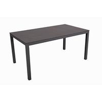 Gartentisch Sophia - Anthrazit, Basics, Kunststoff/Metall (158/90/74cm) - Gardenson