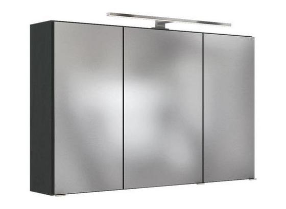 Spiegelschrank Pienza B: 40 cm Grau - Grau, Basics, Glas/Holzwerkstoff (100/200/48cm) - Livetastic Spiegelschrank Pienza B: 40 cm Grau - Grau, Basics, Glas/Holzwerkstoff (100/200/48cm) - Livetastic