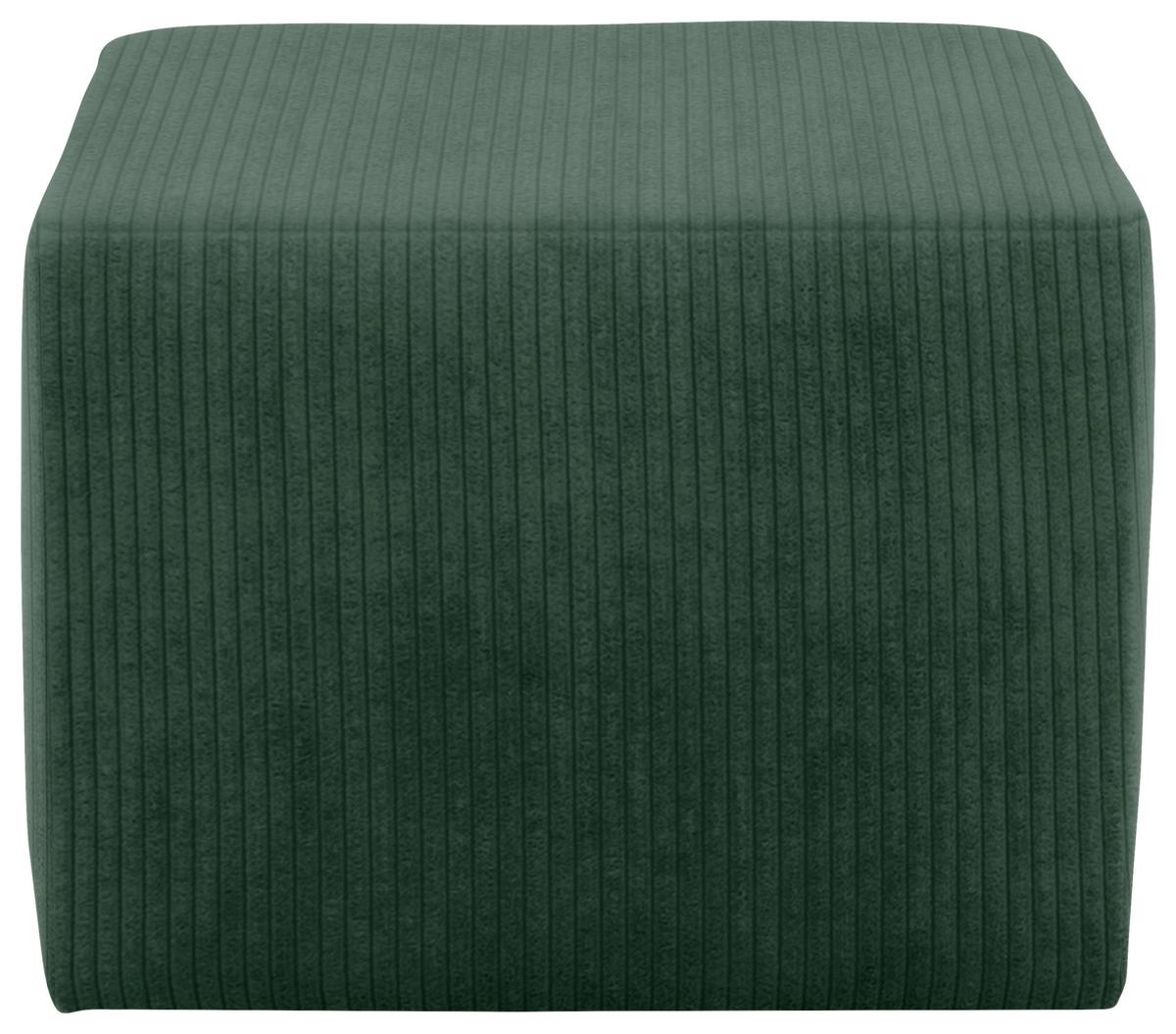 Hocker Dunkelgrün B: 59 Cm - Dunkelgrün/Schwarz, Design, Textil (59/44/59cm) - MID.YOU
