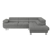 Ecksofa Savona - Dunkelgrau, MODERN, Textil (270/230cm) - Ondega