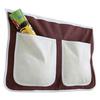 Betttasche aus Baumwolle mit 2 Fächern, Braun/Beige - Beige/Braun, KONVENTIONELL, Textil (56/32/2cm) - MID.YOU
