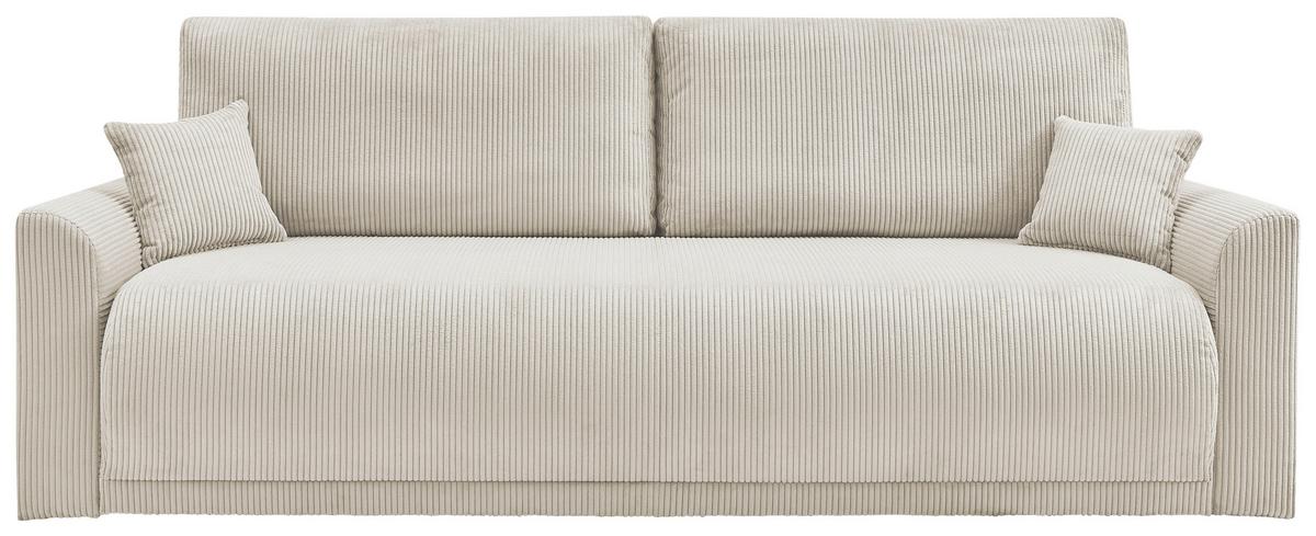 Rozkladacia pohovka KIM, krémový menčester - krémová, Modern, drevo (234/90/103cm)