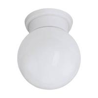 Deckenleuchte Durelo Ø 16 cm, 1-Flammig, Rund - Weiß, Basics, Glas/Kunststoff (16/19,5cm) - Eglo