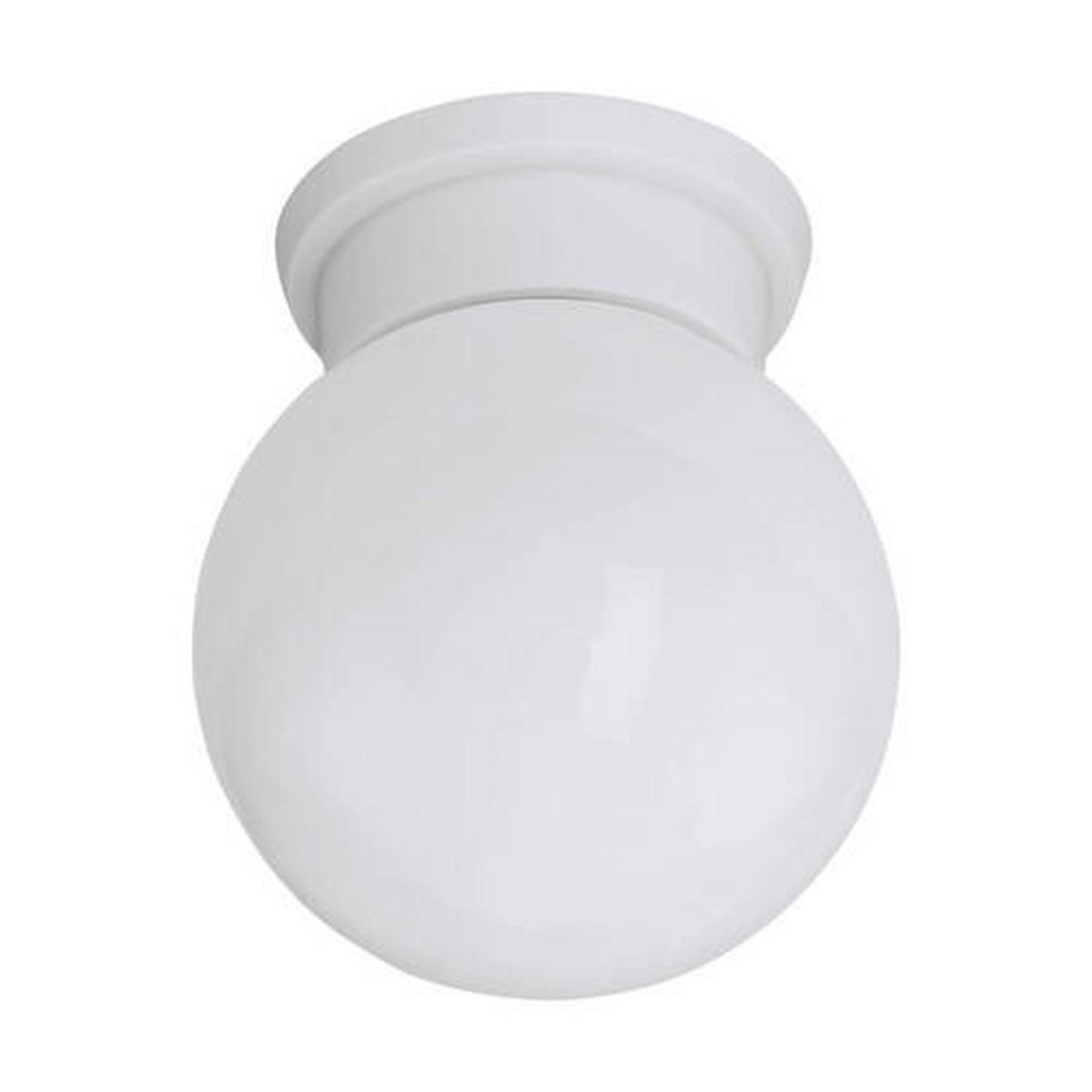 Deckenleuchte Durelo Ø 16 cm, 1-Flammig, Rund - Weiß, Basics, Glas/Kunststoff (16/19,5cm) - Eglo