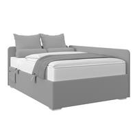 Kárpitozott Ágy Remi 120/200cm - antracit/szürke, Modern, textil/fa (120/200cm)