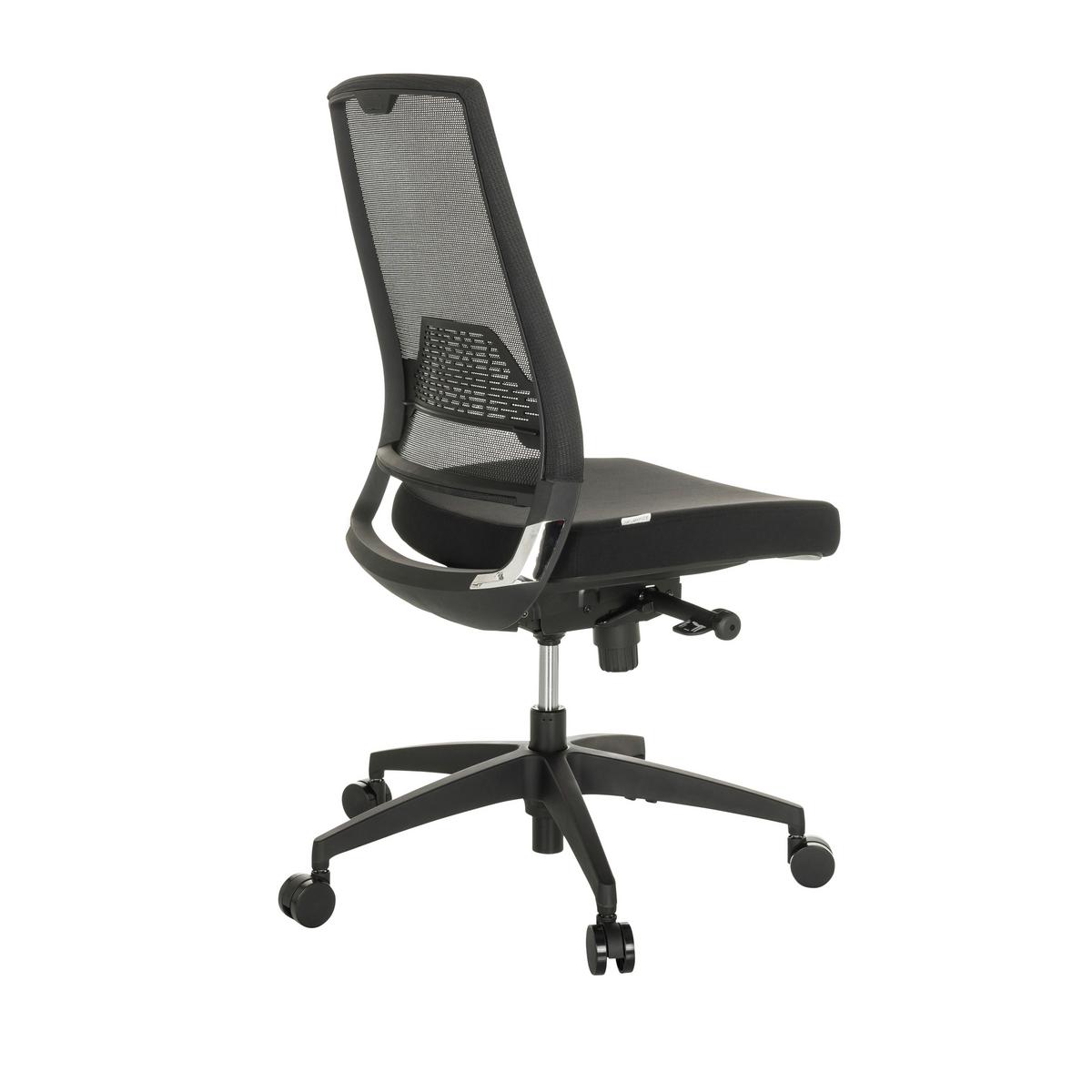 Drehstuhl Porto Eco I - Schwarz, Basics, Kunststoff/Textil (49/98-107/60cm) - MID.YOU