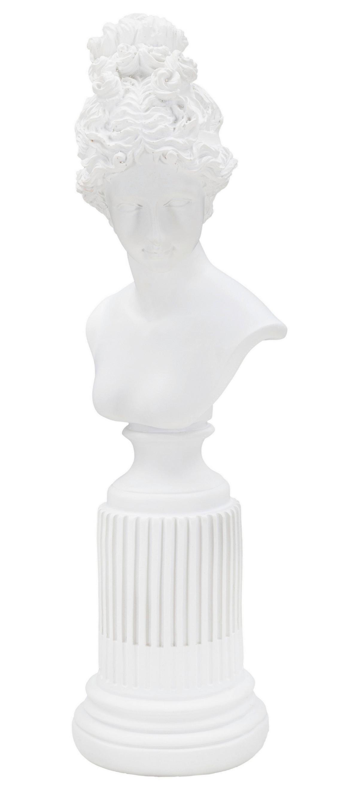 Skulptur Woman Weiss, B: 11 Cm - Weiß, Basics, Kunststoff (11/35.5/10.5cm)
