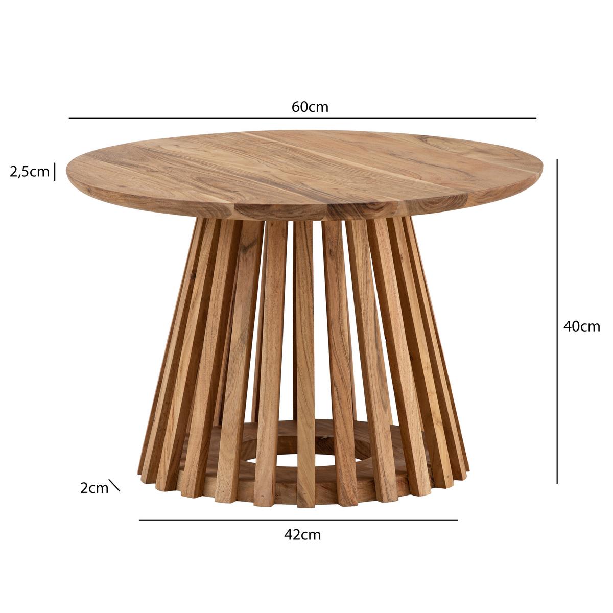 Couchtisch Akaziefarben L: 60 Cm - Akaziefarben, Design, Holz (60/40cm) - Livetastic
