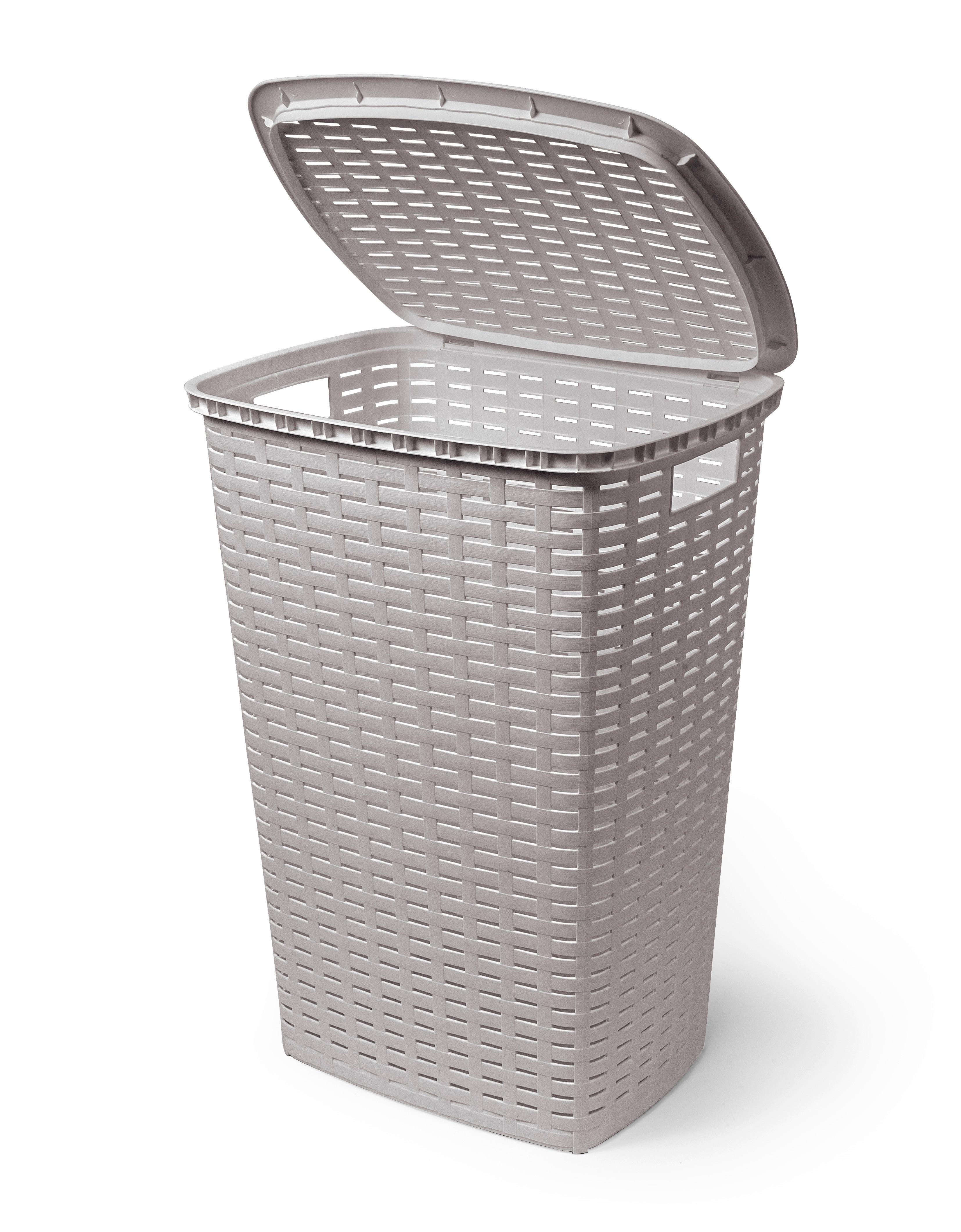 Szennyestartó Bella 54l - fekete/homokszínű, Basics, műanyag (45/34/60cm) - Ondega