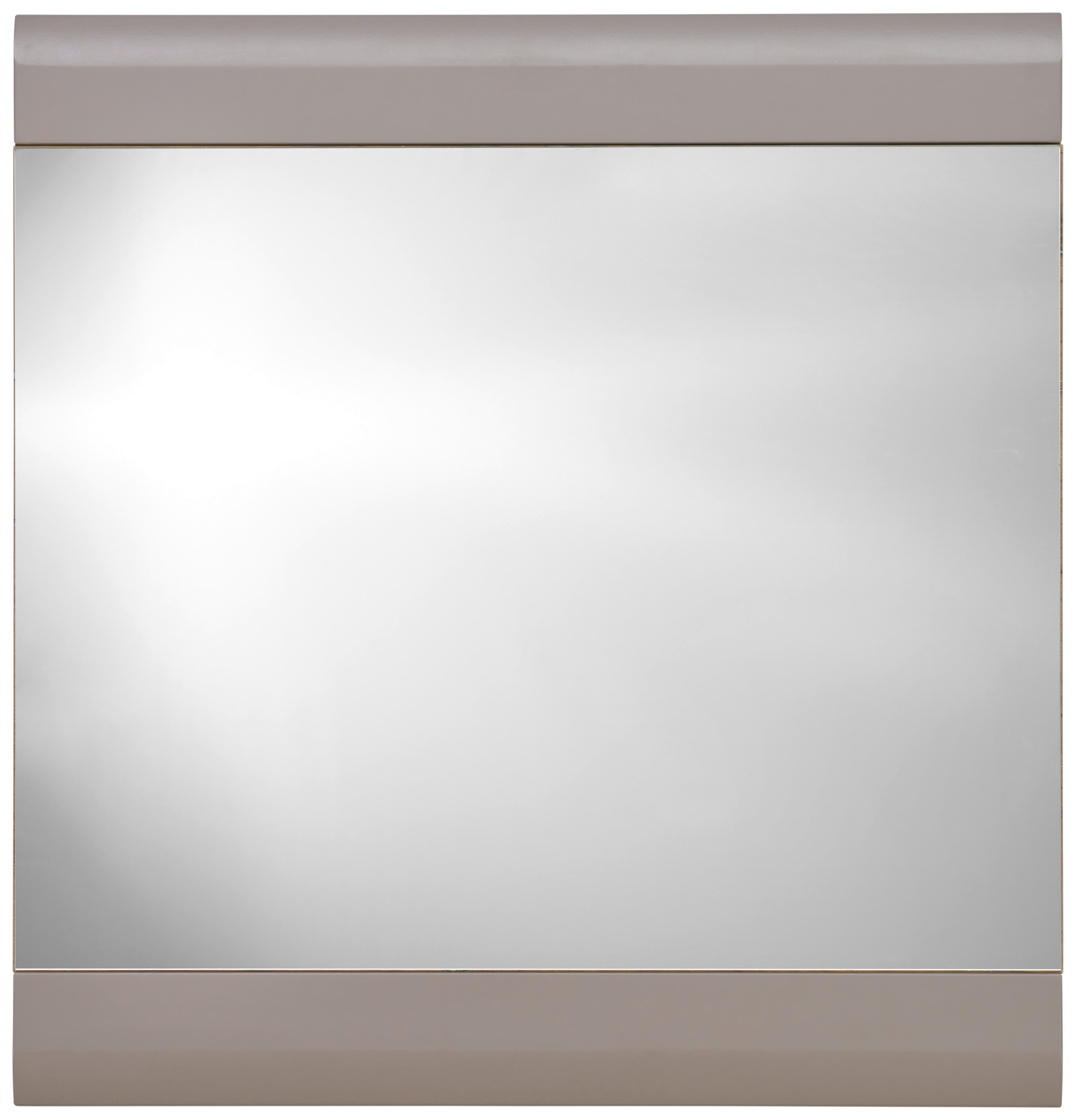 Garderobenspiegel Auris BxH: 85x90 cm Teilverrahmt Grau - Grau, MODERN (85/90/2cm) - Luca Bessoni