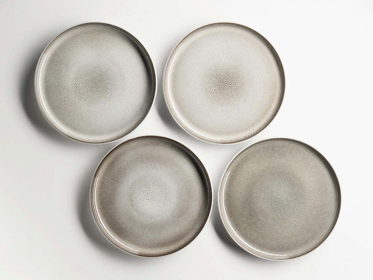 Kombiservice Lunaria 16-Teilig Steinzeug, Braun, 4 Personen - Braun, Basics, Keramik - Mäser