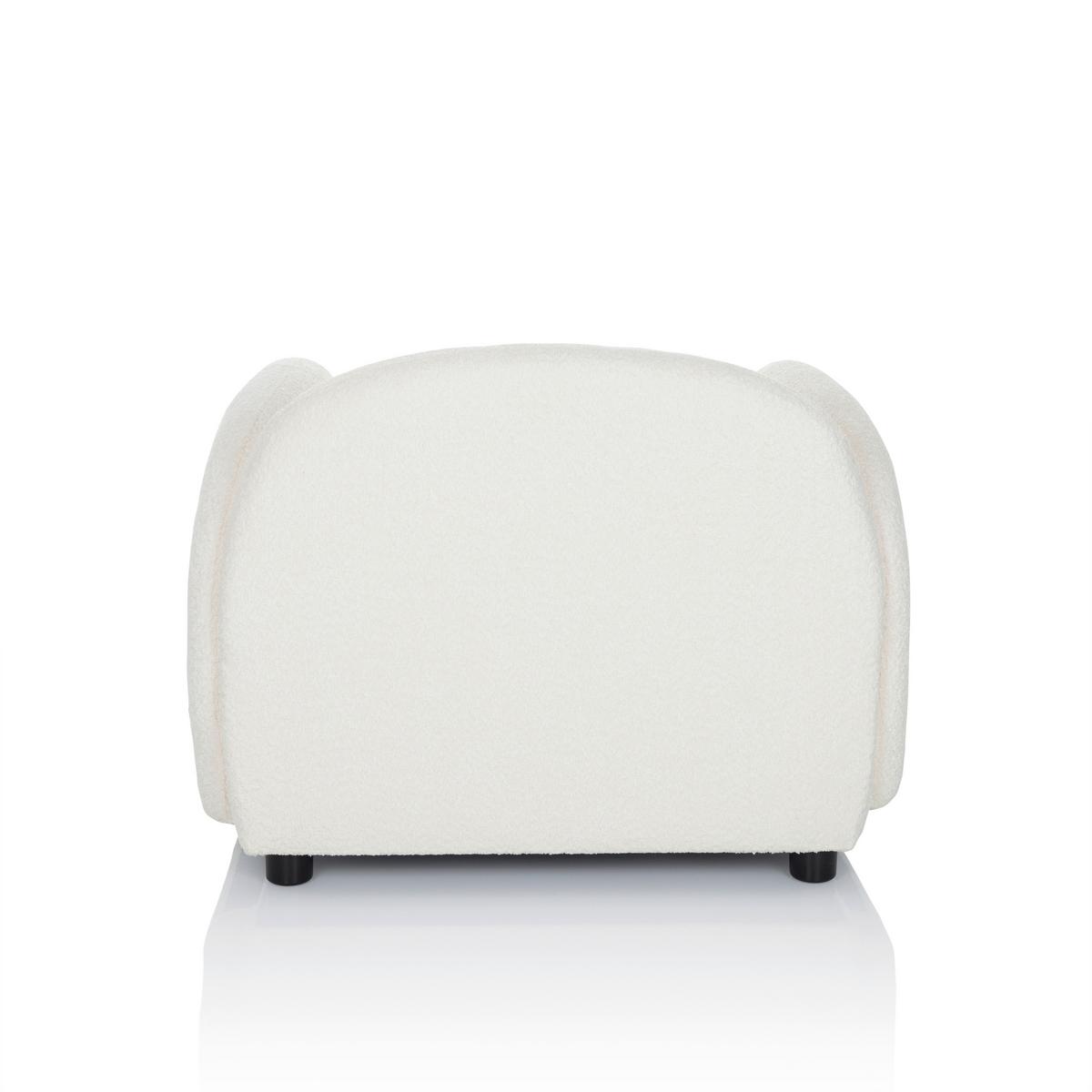 Loungesessel Verduna Weiß B: 87 Cm - Schwarz/Weiß, MODERN, Kunststoff/Textil (87/65/76cm) - MID.YOU