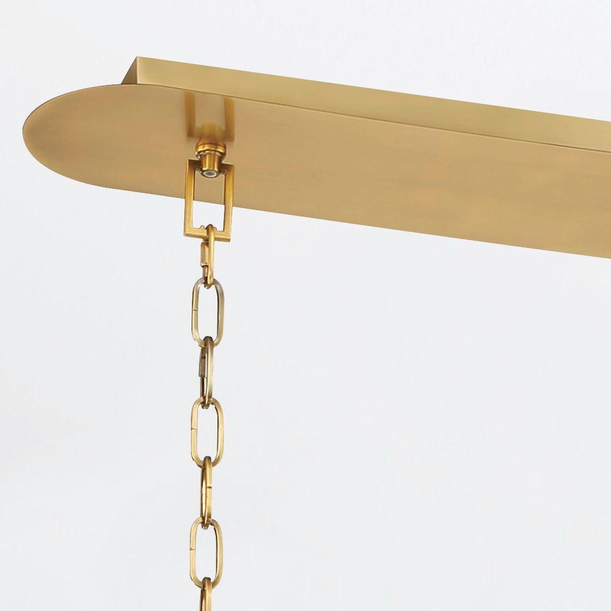 Függeszték Qn-Nottingham-6lp-Ab - sárgarézszínű, Konventionell, üveg/fém (44/110,5/53,3cm) - Elstead Lighting