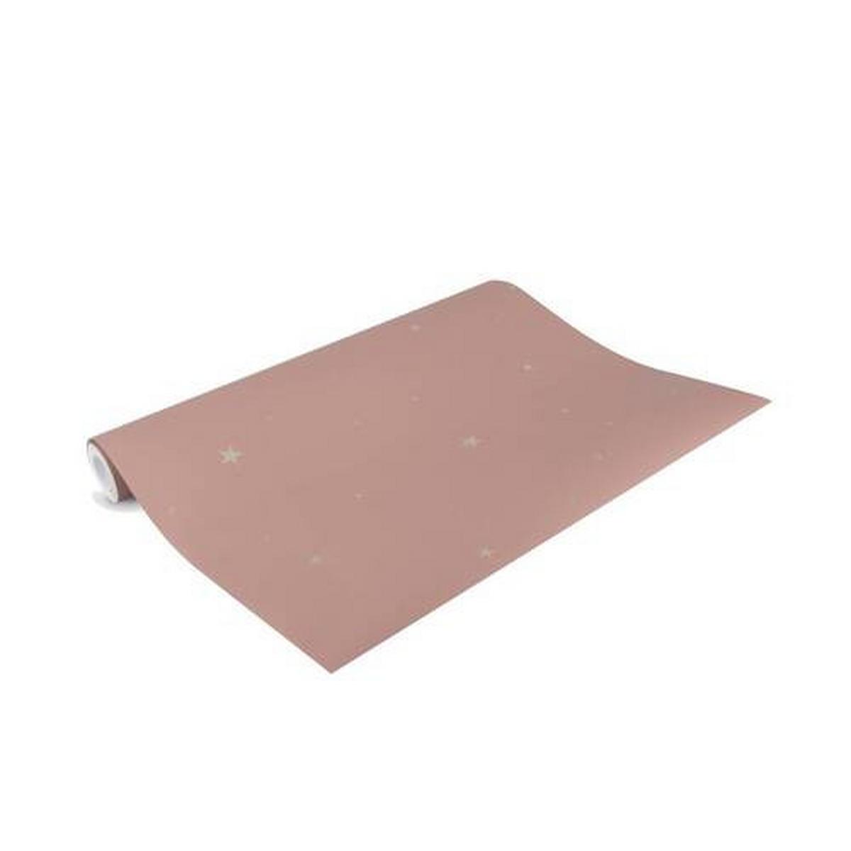 Vliestapete Kleine Sterne, Rosa - Pink, Basics, Papier/Kunststoff (53/1000cm)