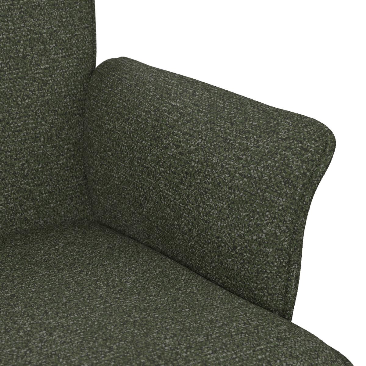 ŽIDLE S PODRUČKAMI TESS - černá/zelená, Moderní, kov/dřevo (64/90/63cm) - Bessagi Home