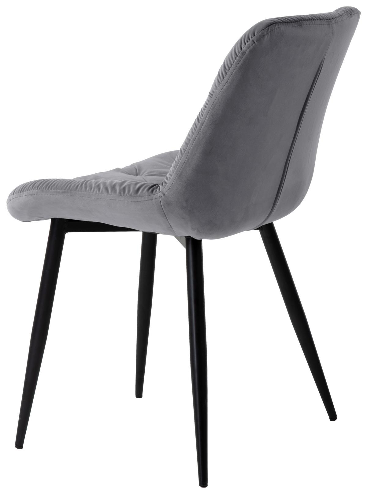 ŽIDLE LIVIA - šedá/černá, Moderní, kov/dřevo (51/86/61cm) - Mömax