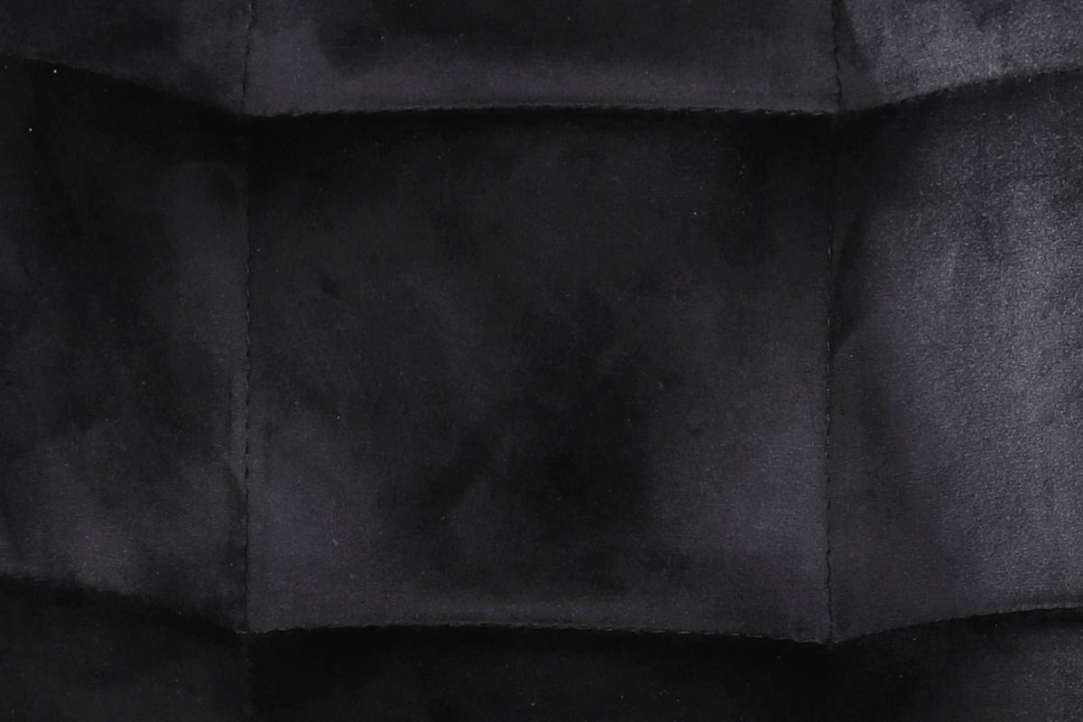 Schwingstuhl Jenny Samtbezug Schwarz Gepolstert - Schwarz, Basics, Textil/Metall (46/88/61,5cm) - MID.YOU