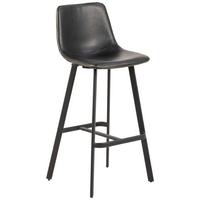 BAROVÁ ŽIDLE OREGON - černá/krémová, Trend, kov/textil (46,5/103/50cm)