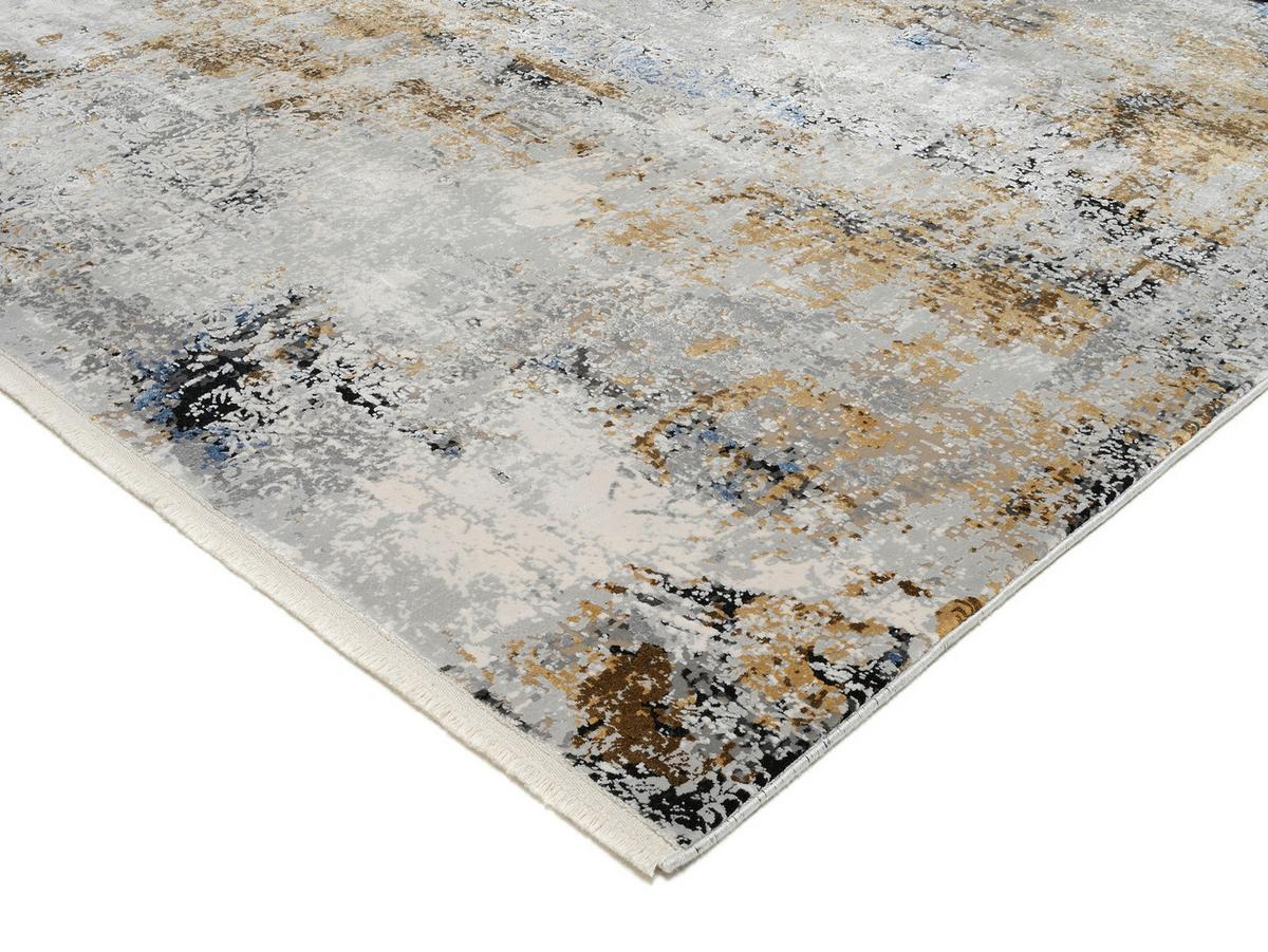 Webteppich Le Mans 04 Grau/Schwarz 67x130 cm - Schwarz/Grau, Design, Textil (67/130cm) - Dieter Knoll