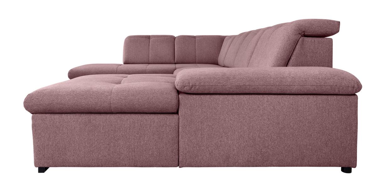 Wohnlandschaft Ramzes Beere U: 215x328x173 cm - Beere/Grau, Design, Textil (215/328/173cm) - MID.YOU