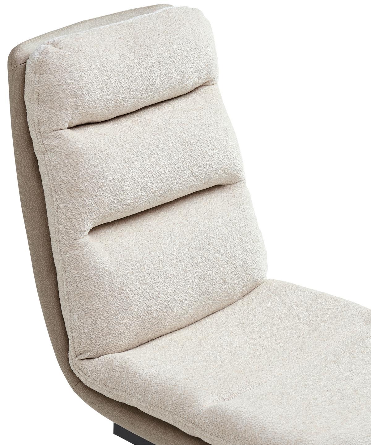 Schwingstuhl Grando - Beige/Schwarz, MODERN, Textil/Metall (45/91.5/62cm) - Livetastic