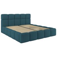 Polsterbett Cloudy Türkis, Lf: 160x200 Cm - Türkis, Trend, Holz/Holzwerkstoff (160/200cm) - Luca Bessoni